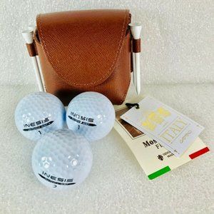 Moscardini Firenze Golf Pouch 3 Balls 2 Tees NWT